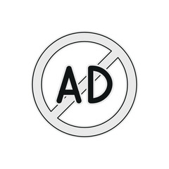 AD Blocker Sticker