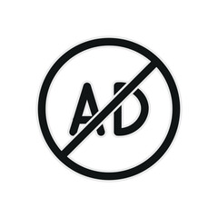 AD Blocker Sticker