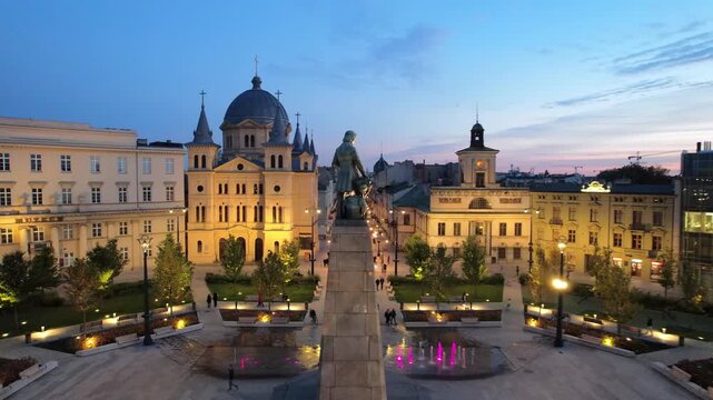 Plac Wolności, Ł&oacute;dź, Polska	