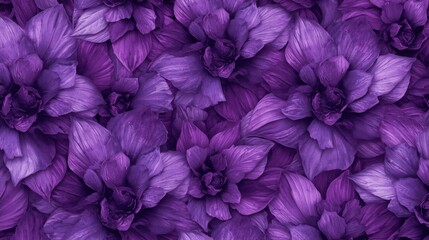 Vibrant purple flowers in bloom