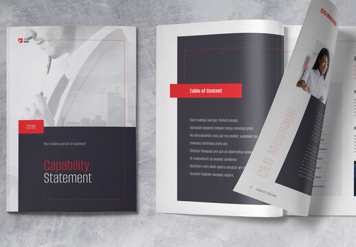 Capability Statement Business Brochure Template 