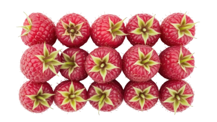 Isolated heap of fresh raspberries for healthy eating and nutrition to support wellness