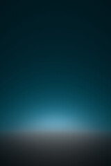 Fototapeta premium Abstract backdrop blue background. Minimal empty space. 3D rendering illustration