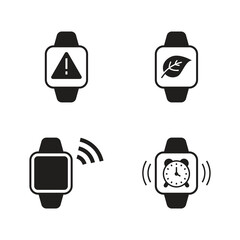 Smartwatch utility alert solid set