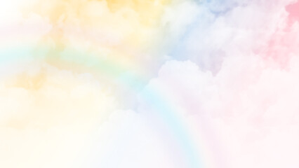 An image of a typical beautiful pink sky clouds background. Vector design.