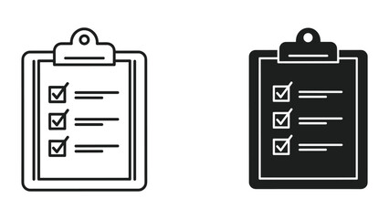Checklist Icon Vector Illustration for Business and Office Use