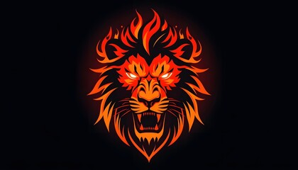 Blazing Lion Mascot