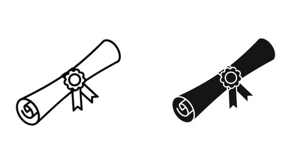 Diploma Certificate Vector Illustration