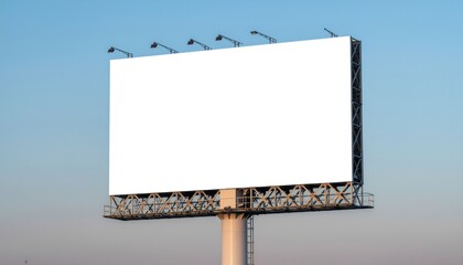 Fototapeta premium Blank Billboard Sky.
