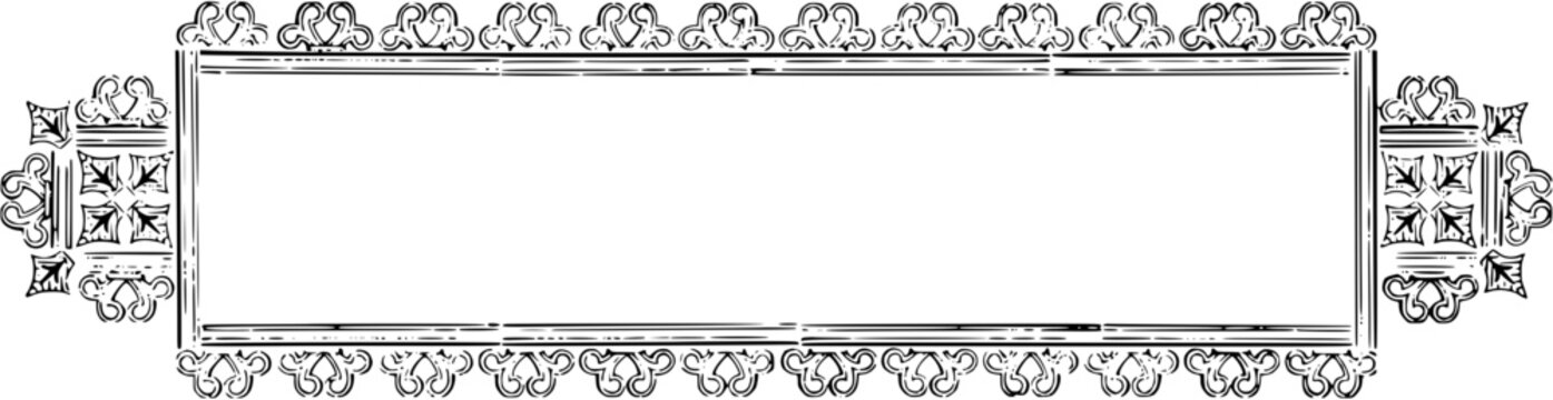 Ornate Decorative Border with Empty Center