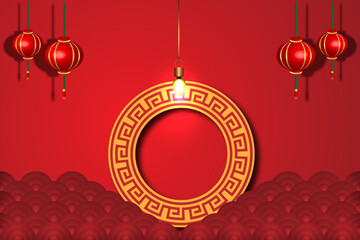 Happy Chinese New Year 2020 year of the Pig. Lunar new year