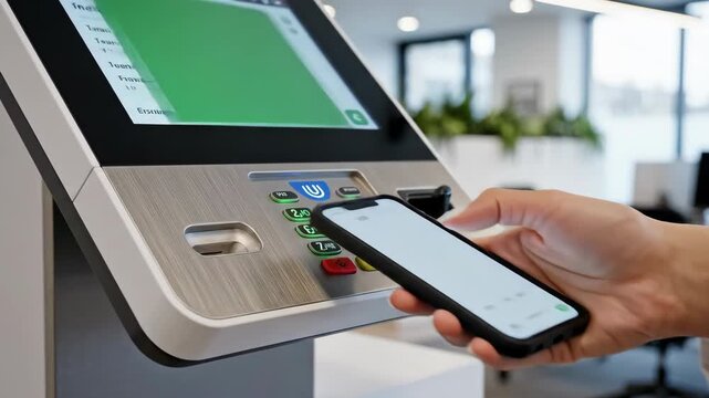 Seamless mobile payment at selfservice kiosk in modern business environment