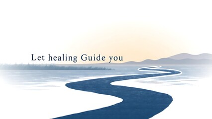 Serene river path winding through a calm landscape