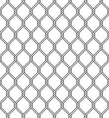 Fototapeta premium seamless chain link fence pattern also referred to as wire netting, wire mesh fence, chain wire fence, cyclone fence, hurricane fence, or diamond mesh fence.ideal for decoration, wallpaper,background