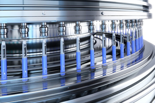 Automated pharmaceutical semaglutide ozempic injection pen filling line. Aseptic manufacturing of injectable drug delivery devices, insulin GLP-1 pens. weight loss drug production, medical automation 