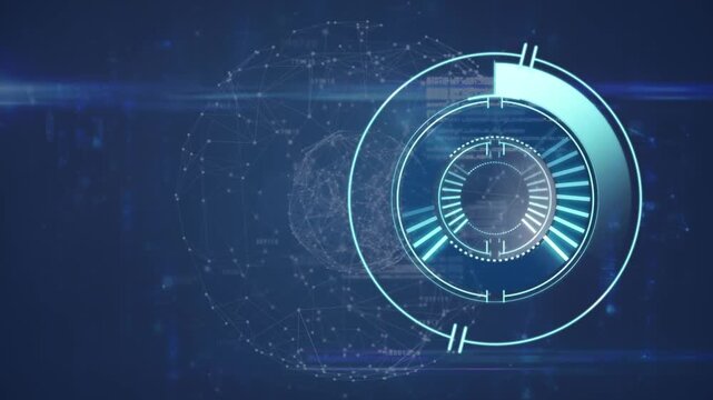 Animation of scan scoping and data processing over navy background
