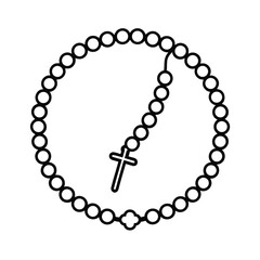 Fototapeta premium rosary beads element