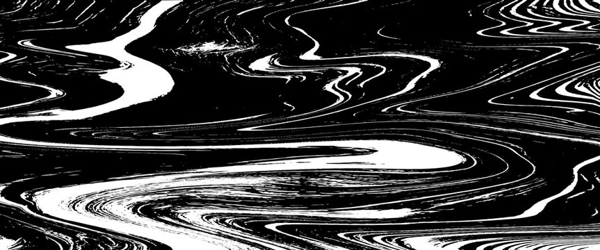 Abstract Grunge Liquid Black Vector Texture Featuring Fluid Ink Splashes, Organic Flowing Shapes, and Distressed Artistic Effects on White Background.