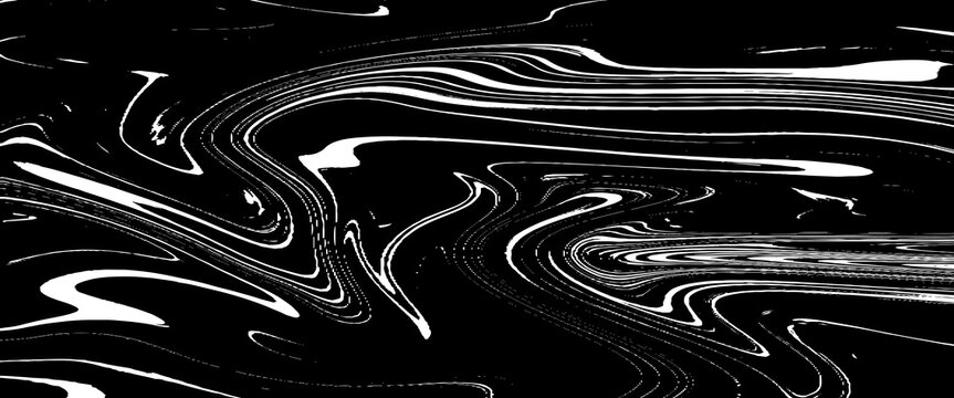 Abstract Grunge Liquid Black Vector Texture Featuring Fluid Ink Splashes, Organic Flowing Shapes, and Distressed Artistic Effects on White Background.