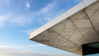Concrete Roof  Blue Sky.