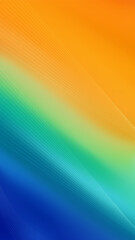 Clean Orange, Teal, and Blue Abstract Streaks