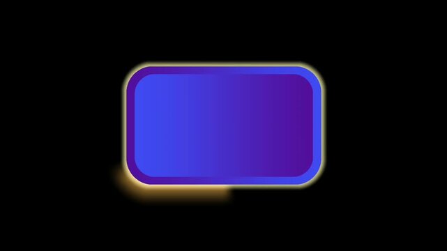 Abstract motion graphic of a green rounded rectangle on a black background with a red glowing highlight moving smoothly around the edge.