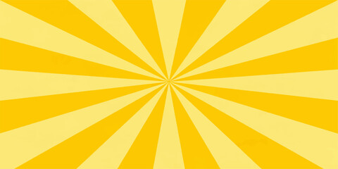Fototapeta premium Abstract yellow sun rays background with radiant sunburst light pattern suitable for summer design and wallpaper