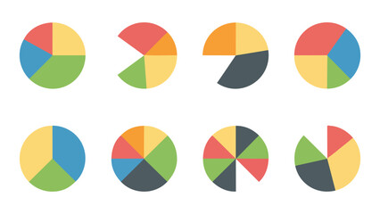 Fototapeta premium A set of colorful 3d vector buttons shaped like Easter eggs serves as a creative business icon for marketing reports and financial data presentation growth diagrams