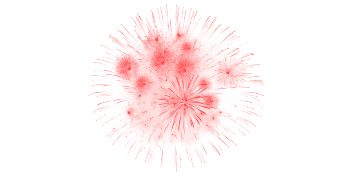 Vivid red fireworks burst brightly against a dark night sky perfect for festive celebrations holiday events new year and - Powered by Adobe