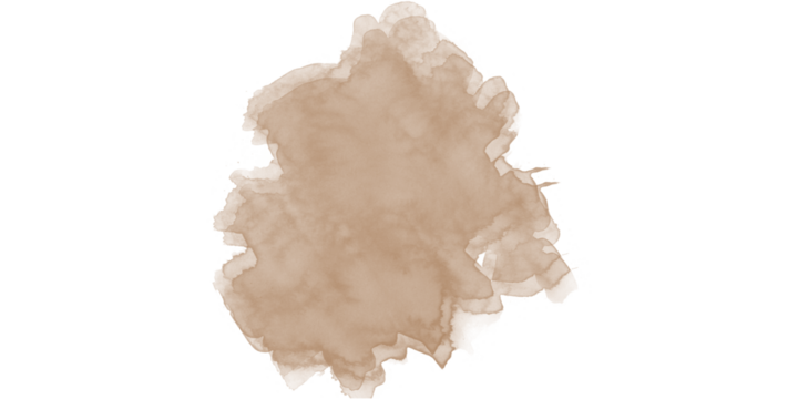 Ethereal brown inkblot cloud abstract sepia watercolor texture on black Organic smoky paint splash background art - Powered by Adobe