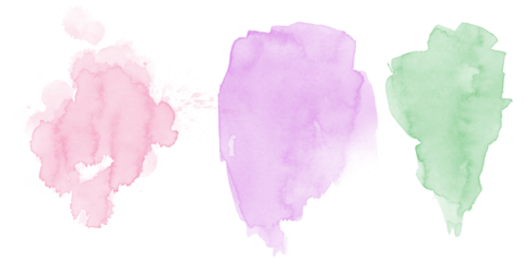 Abstract watercolor ink texture splashes vibrant organic fluid paint elements on dark background artistic purple green