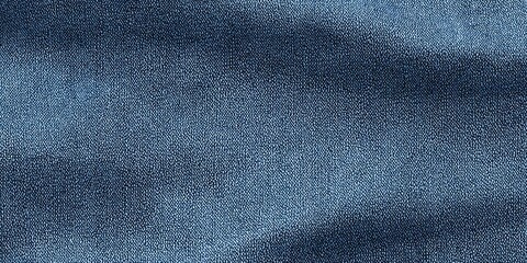 Deep indigo material exhibits a finely textured surface with subtle undulations.