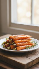 Lustrous carrots bask in autumnal glow, hinting at the Harvest Moon Festival and National Carrot Day culinary rituals