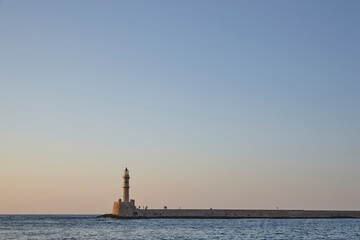 chania old town lighthouse crete