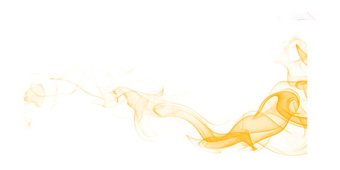 Golden yellow smoke swirls on black ethereal fluid texture abstract digital design magical energy flow background © Mind