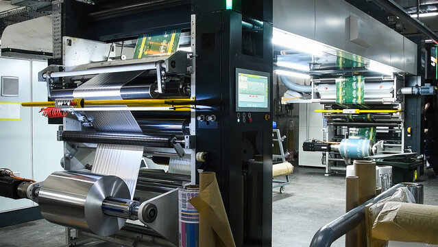 Flexo press for printing label