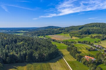 Fototapeta premium Spätsommer im Nürnberger Land in Mittelfranken rund um Osternohe in der Frankenalb