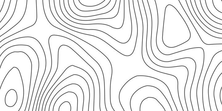 Seamless black and white abstract vector background featuring a vintage floral swirl pattern and geometric wave line art for a decorative textile wallpaper design