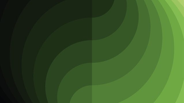 balance green shade color. Green wavy color shades art vector. For wallpaper, background, wall art, poster, banner and vector template.