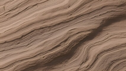 Tan Brown Textured Terrain Layers with Wavy Stripes Sediment Rock Geological Formation Earthy Hues Geology Background Surface for Abstract Design