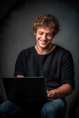 Portrait of a handsome man