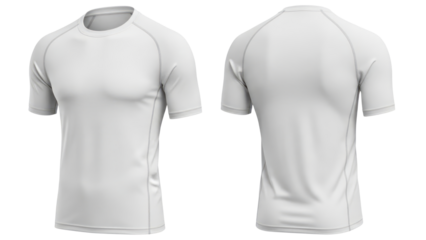 Black sports shirt with Multiple Views and Transparent Background for Mockups and Design
