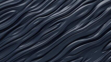 Abstract Dark Gray Wavy Surface with Tiny White Spheres Art