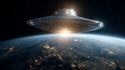 ufo in space