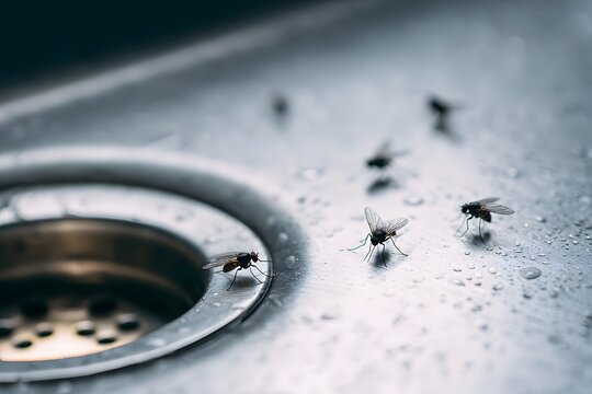 Drain Flies in Home Kitchen Sink Area
