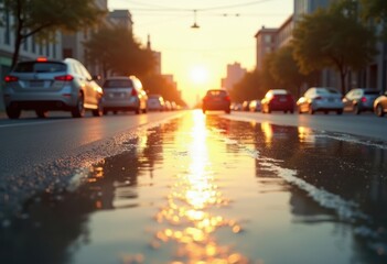 Transparent Coating on Road Creating Hazardous Conditions for Drivers Ever-Changing Urban Pathway Dangers