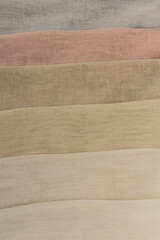 multi colored fabric chart