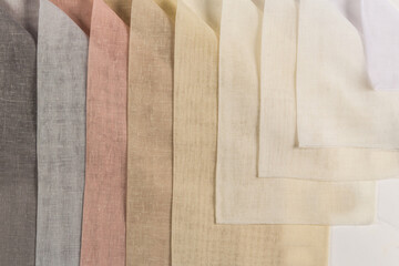 multi colored fabric chart