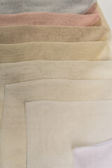 multi colored fabric chart