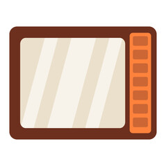 Simple Flat Style Collection of Vintage and Antique Items Icon Set